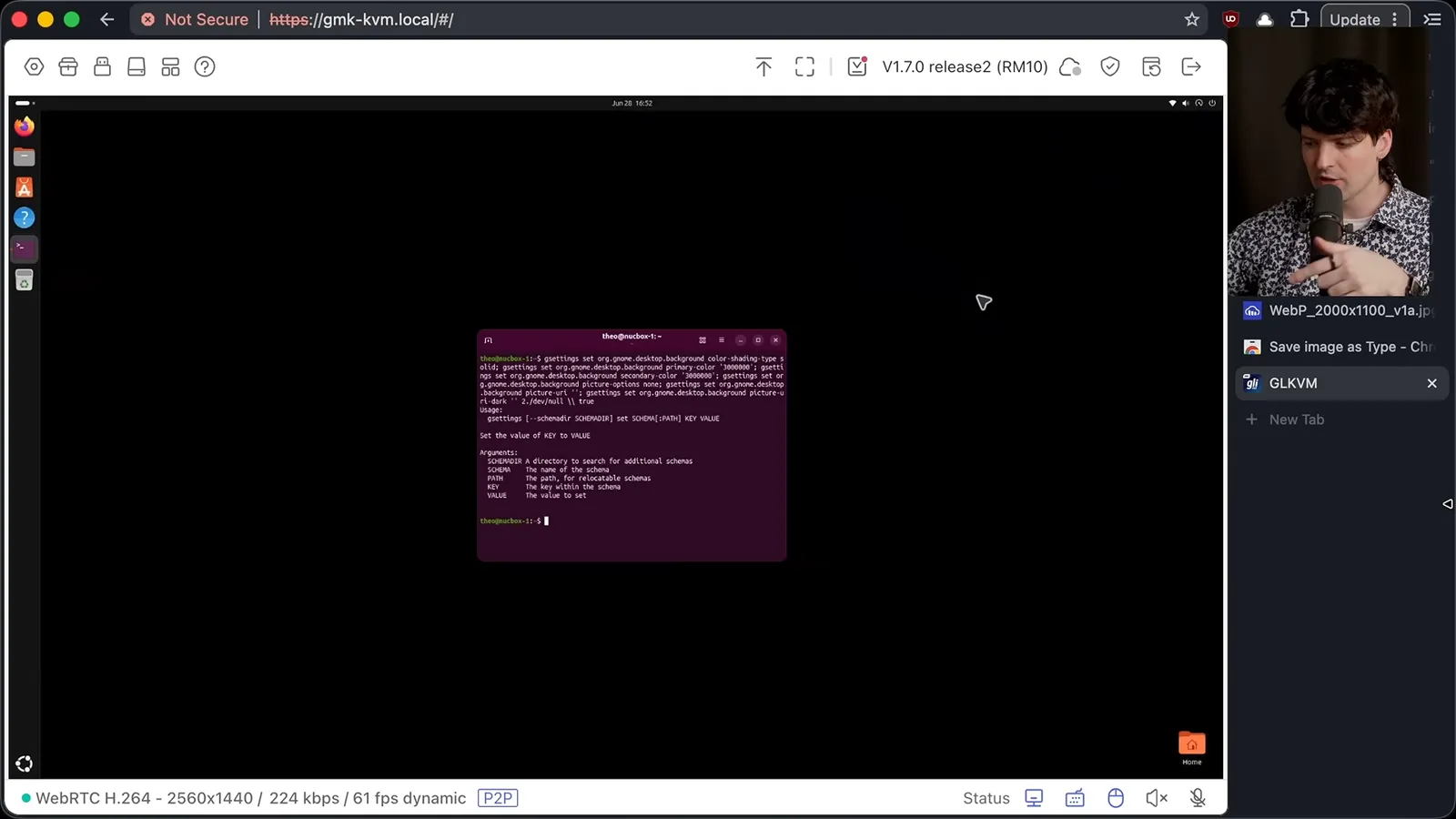 Controlling Ubuntu through a KVM