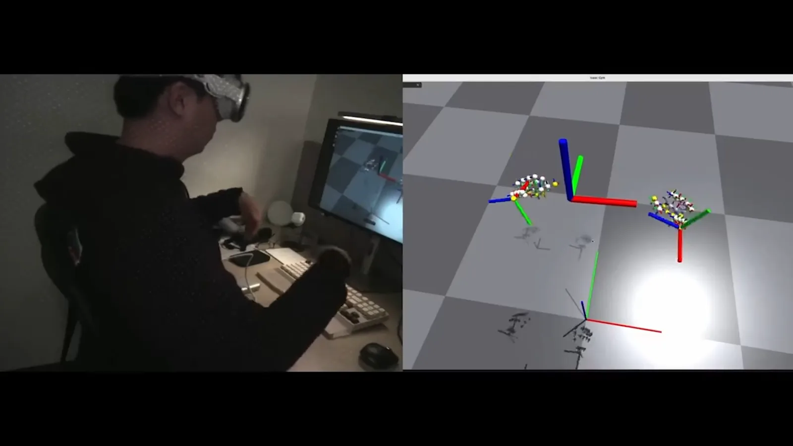 Headset-based robot control