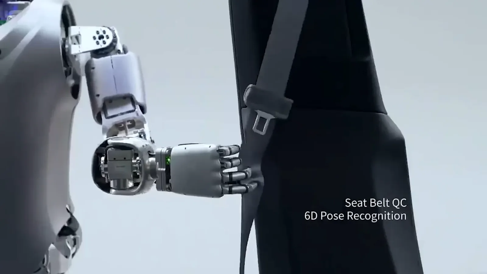 Factory seat-belt inspection demonstration