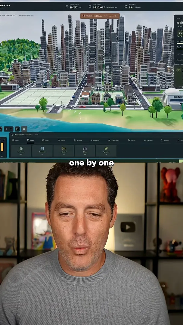City simulation interface