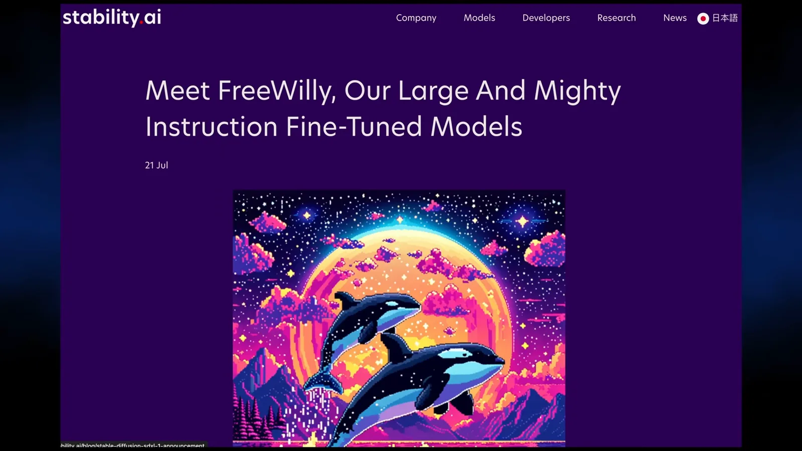 Stability AI’s FreeWilly announcement