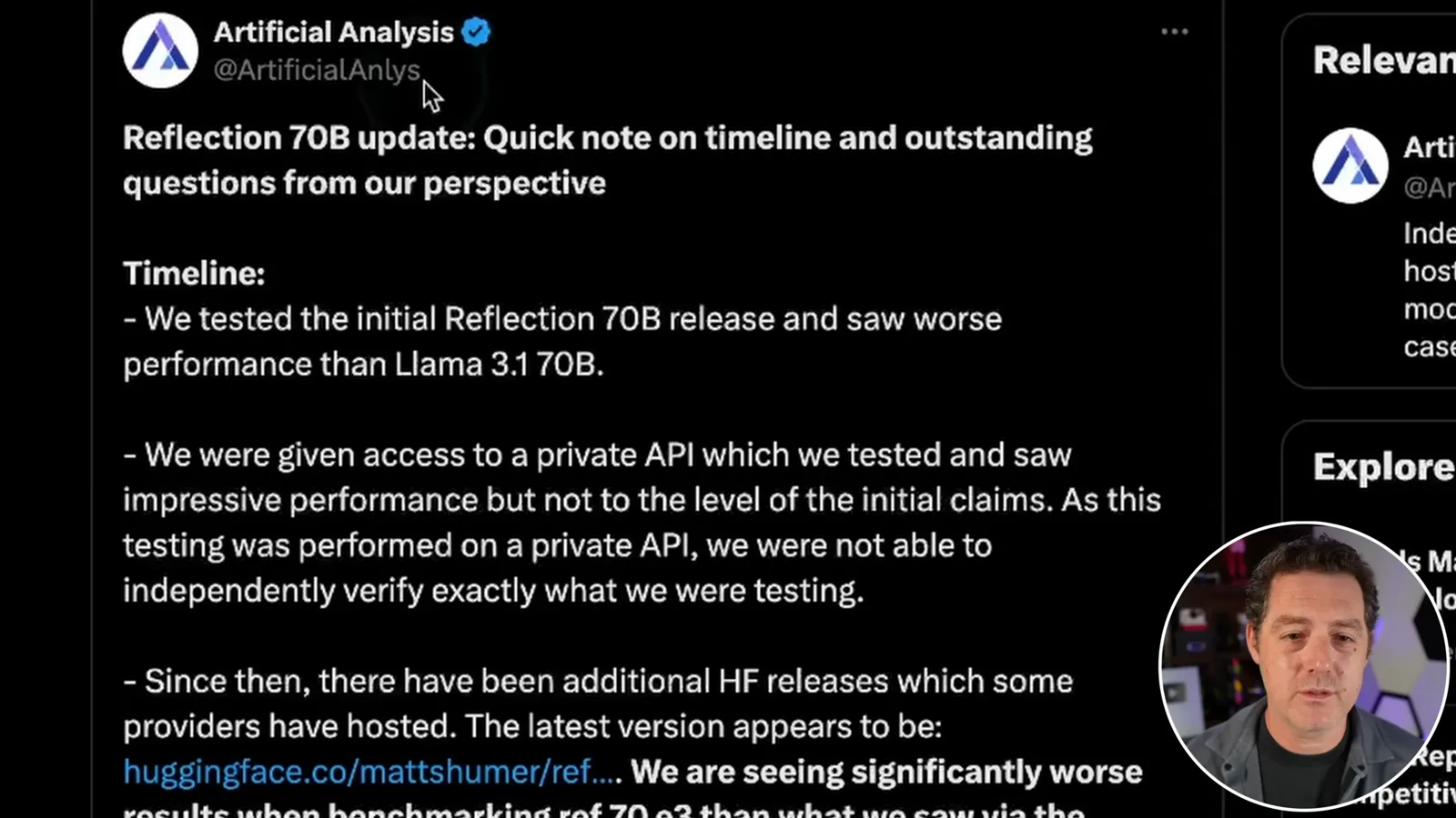 Independent testing timeline