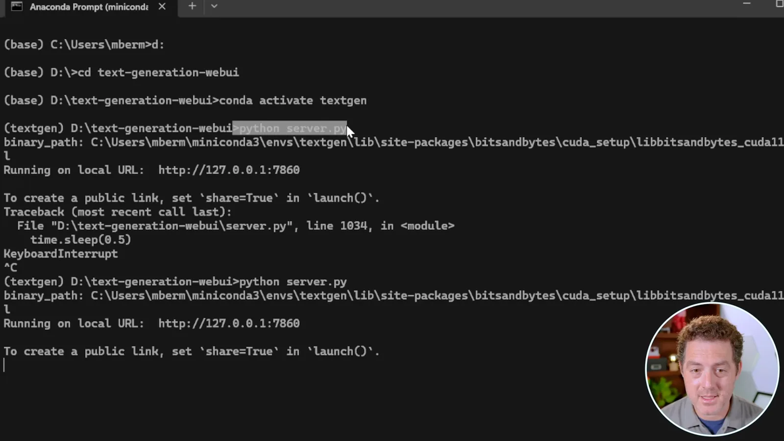Starting text-generation-webui