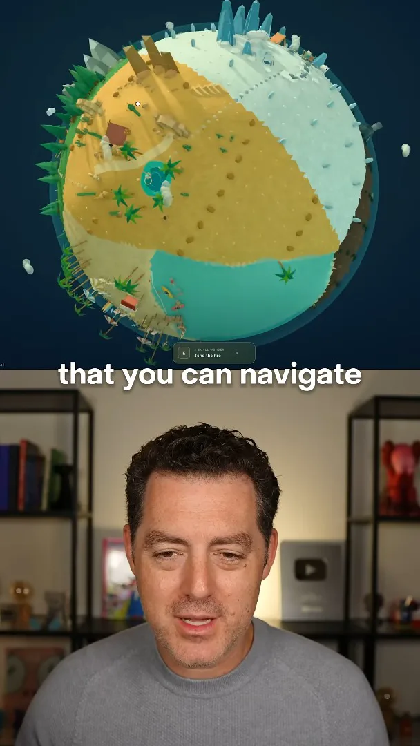 Navigable low-poly world