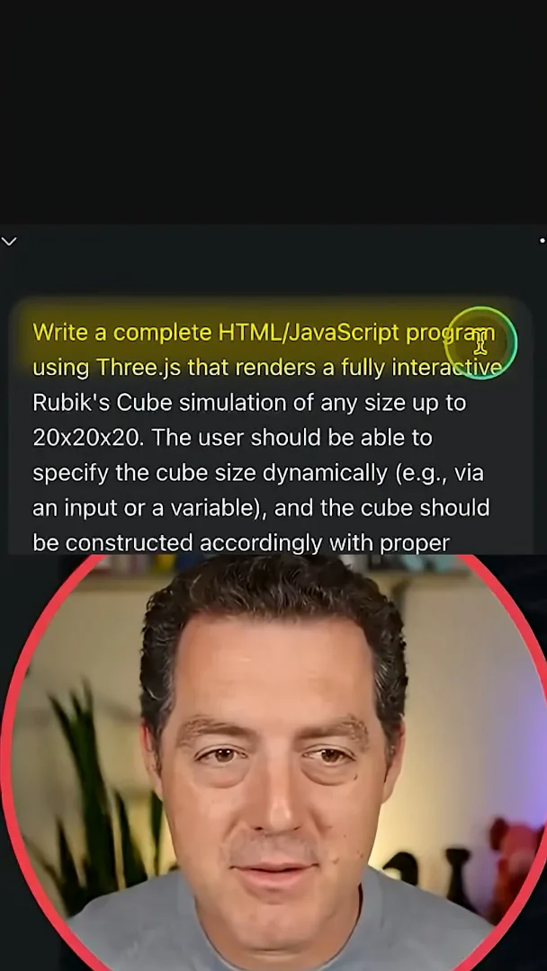 Three.js simulator prompt