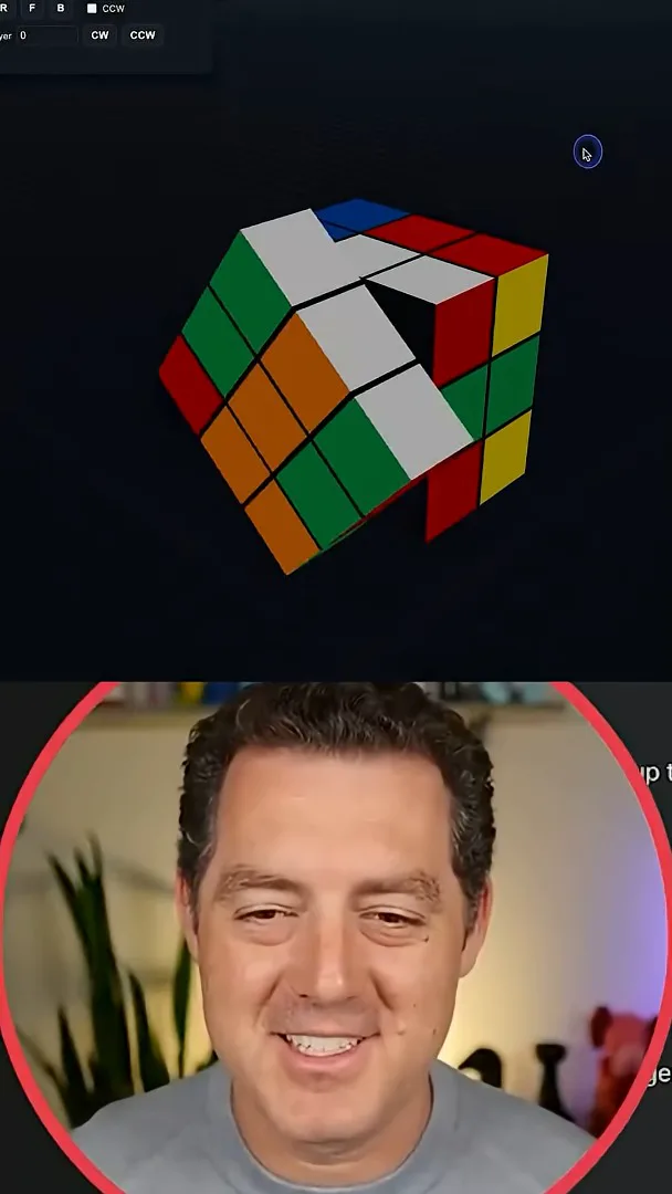 The 3×3 scramble animation