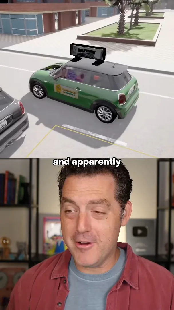 Virtual parallel-parking scene