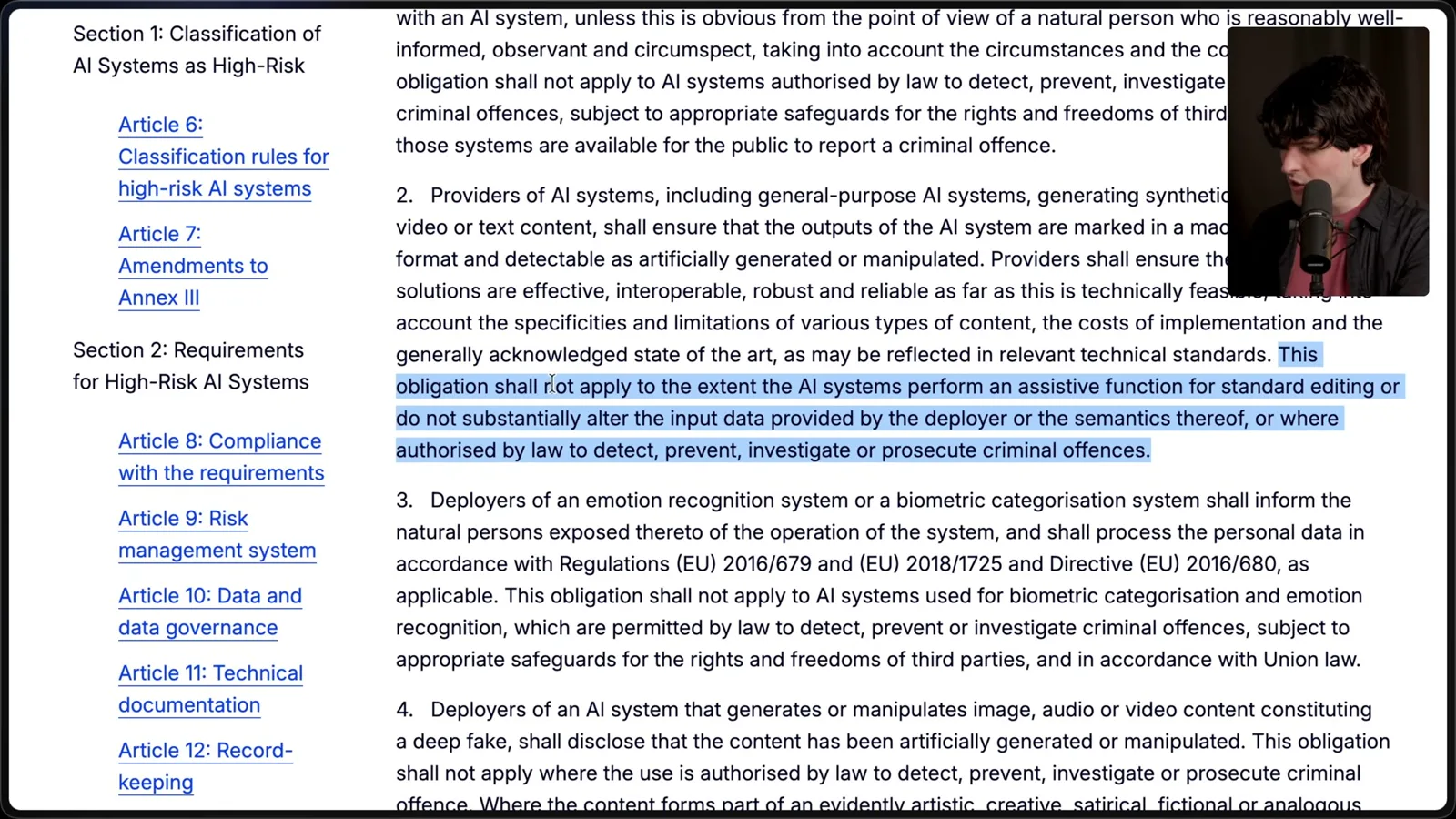 Article 50(2) and its qualifications