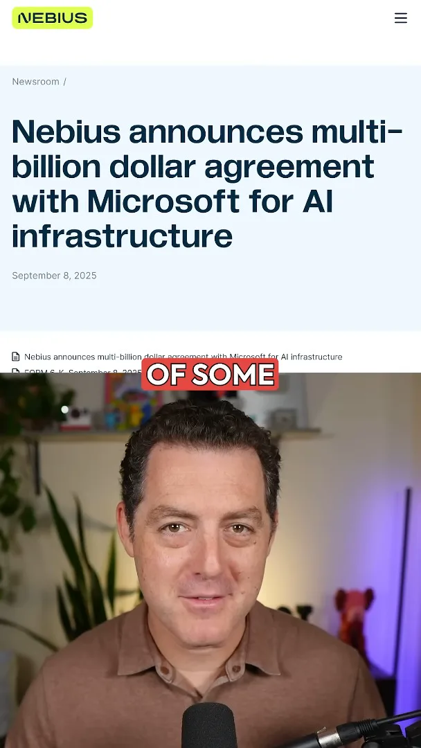Nebius’s 2025 Microsoft announcement