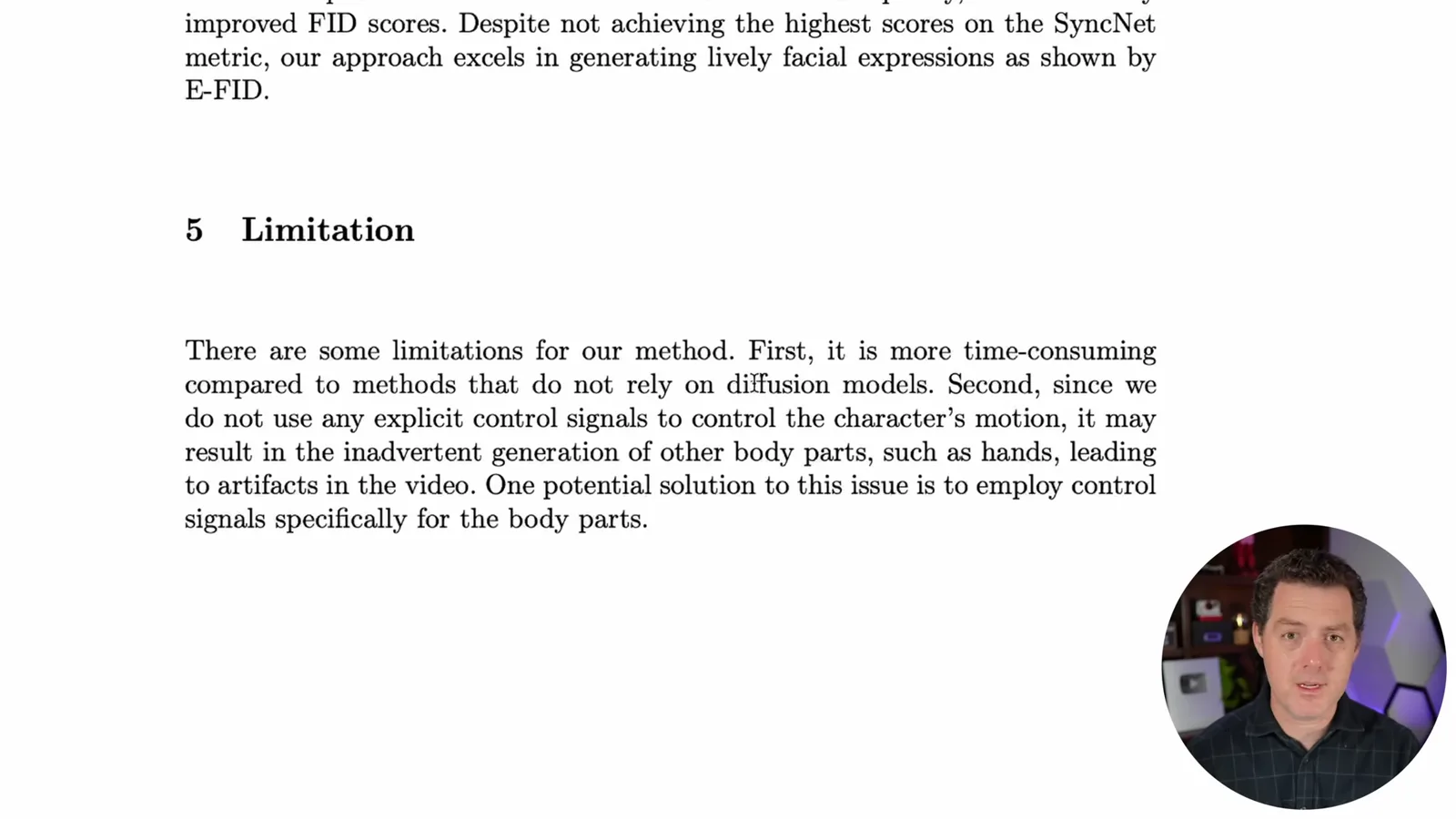 Stated limitations
