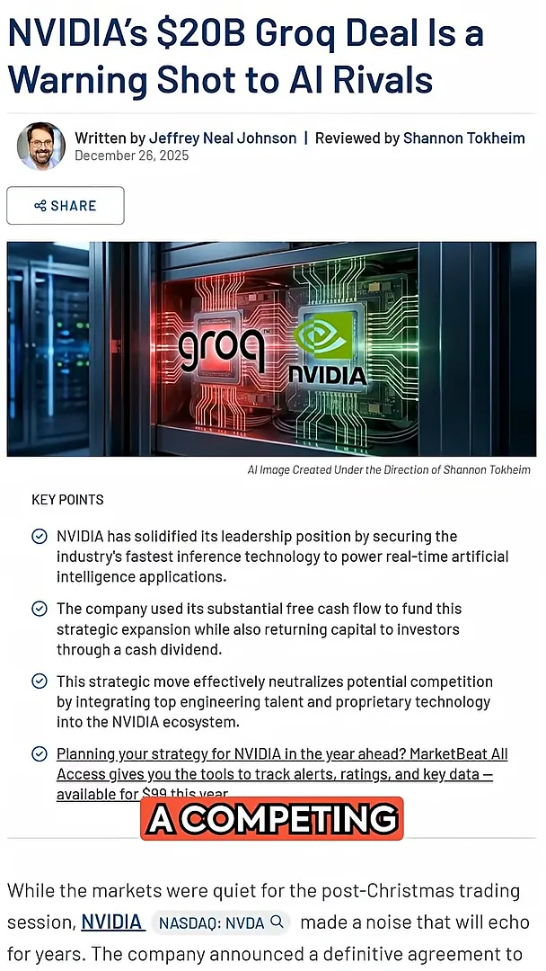 Contemporaneous report on the Groq deal