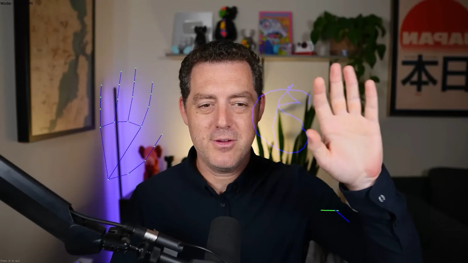 Hand-tracking application