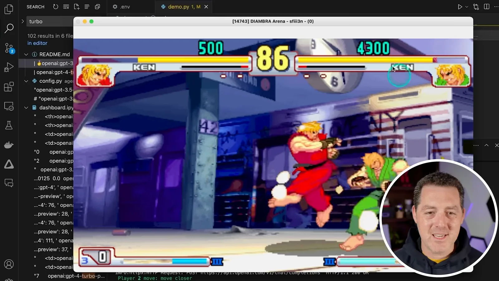 A local demo match
