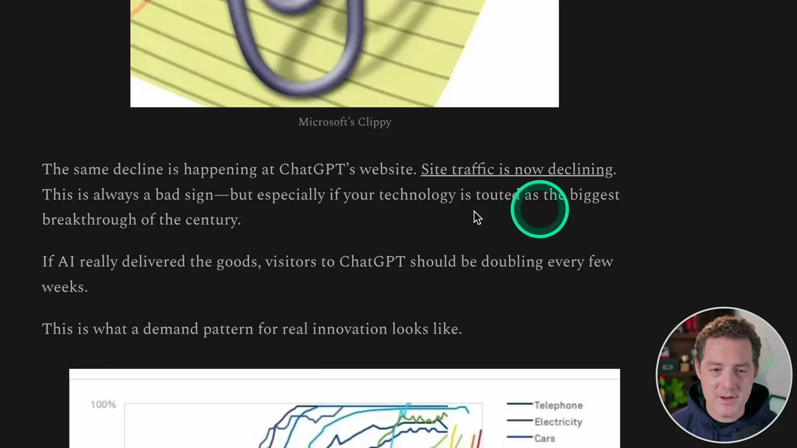 The argument about ChatGPT traffic