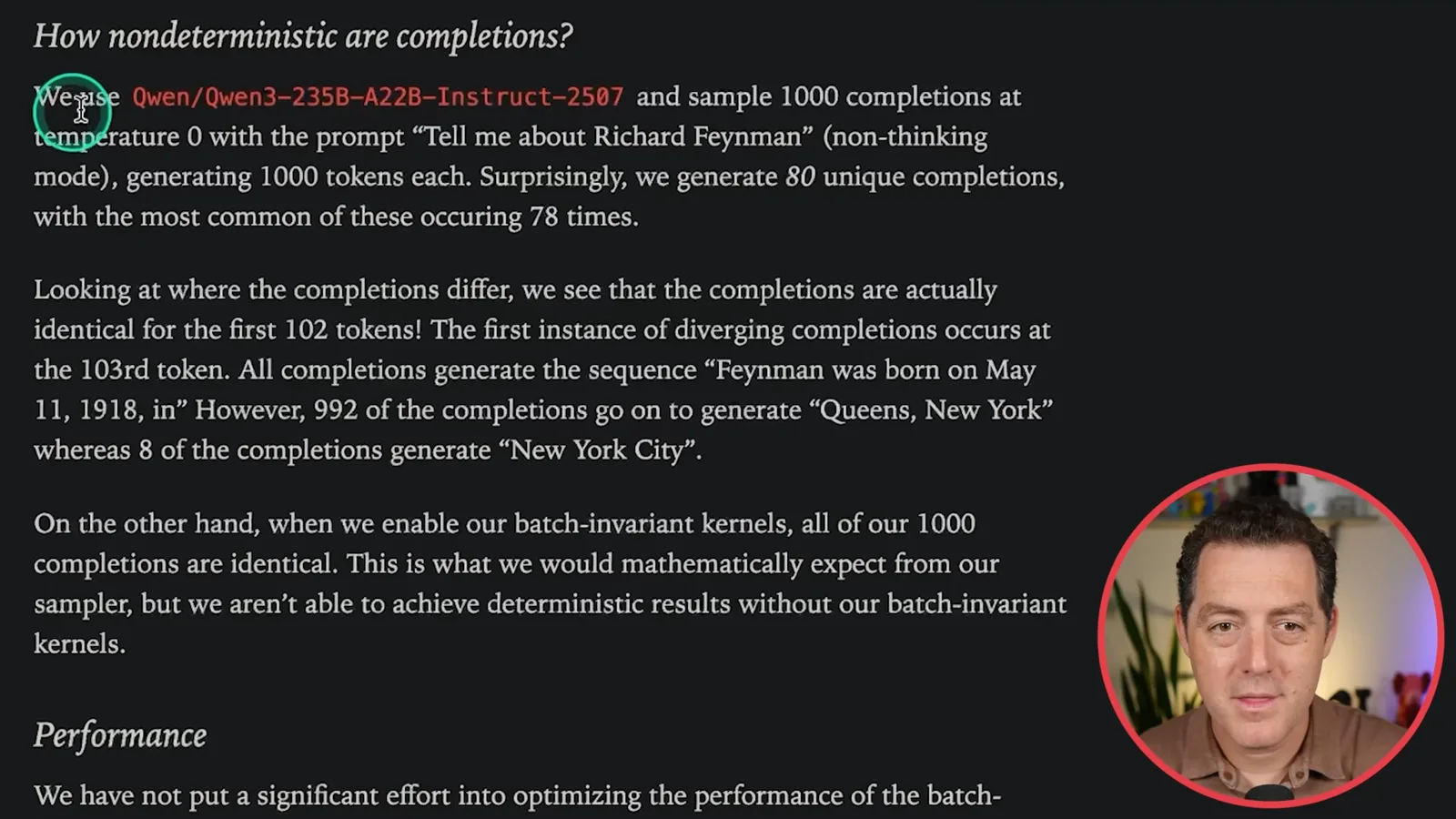 The Qwen reproducibility experiment