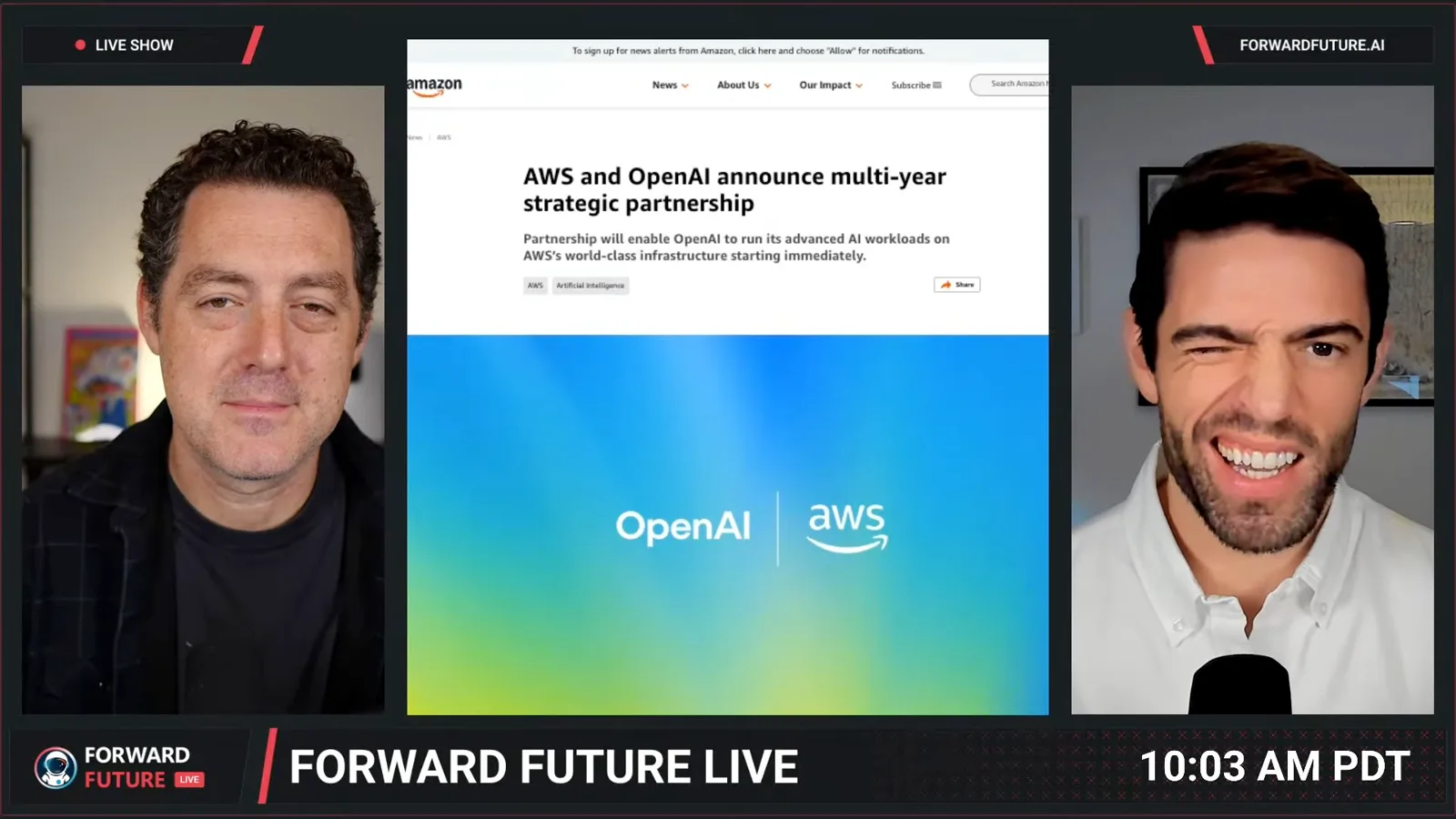 OpenAI 与 AWS 合作公告