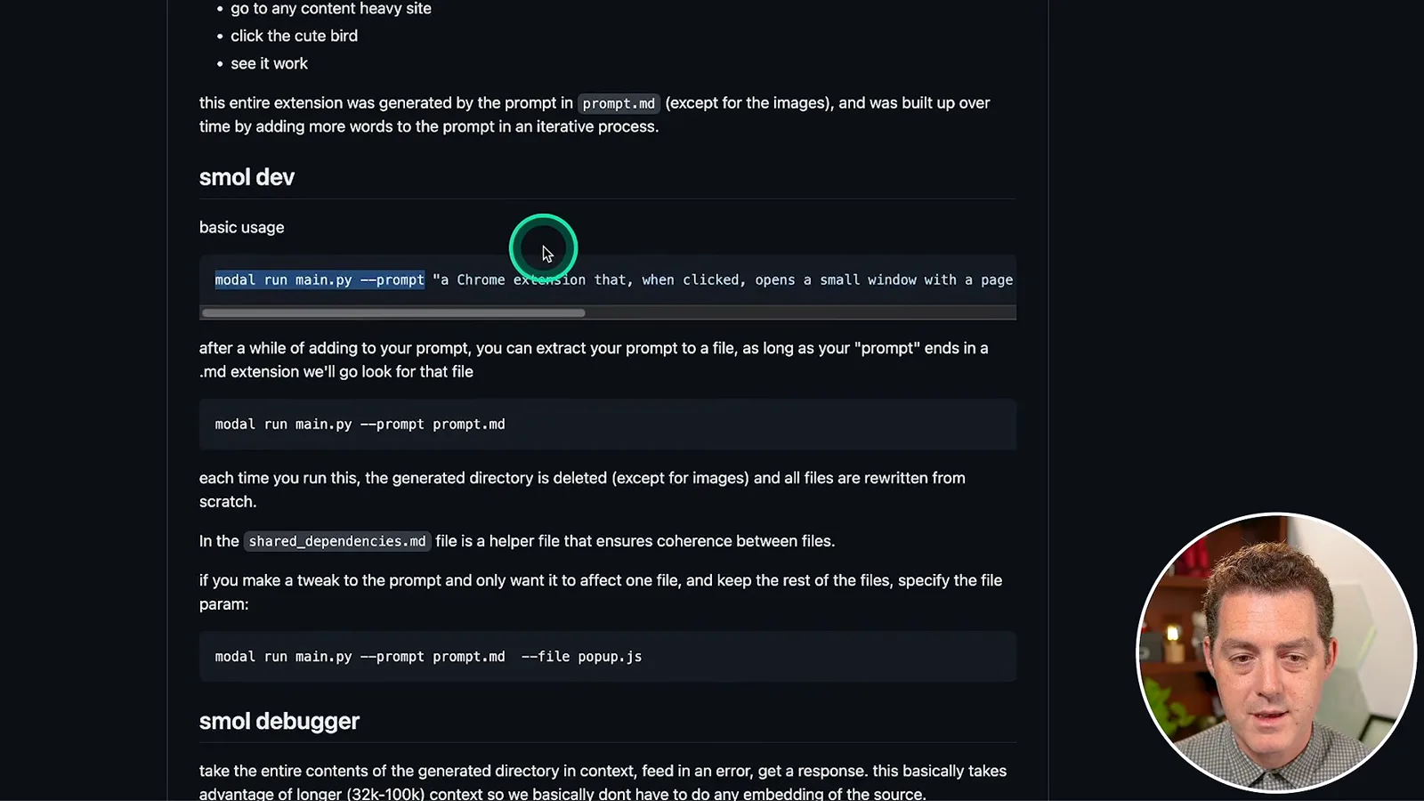 Prompt and regeneration options