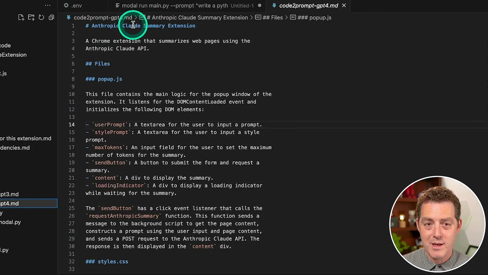 An example project specification