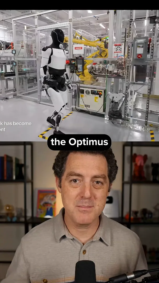 Optimus in a factory