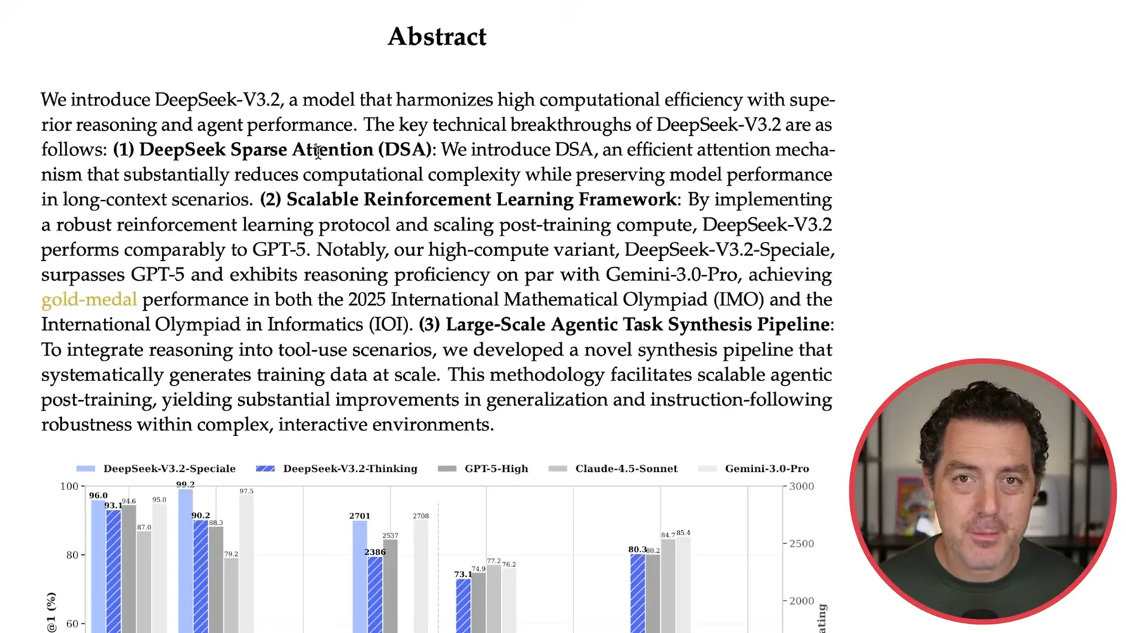 DeepSeek V3.2 technical report abstract