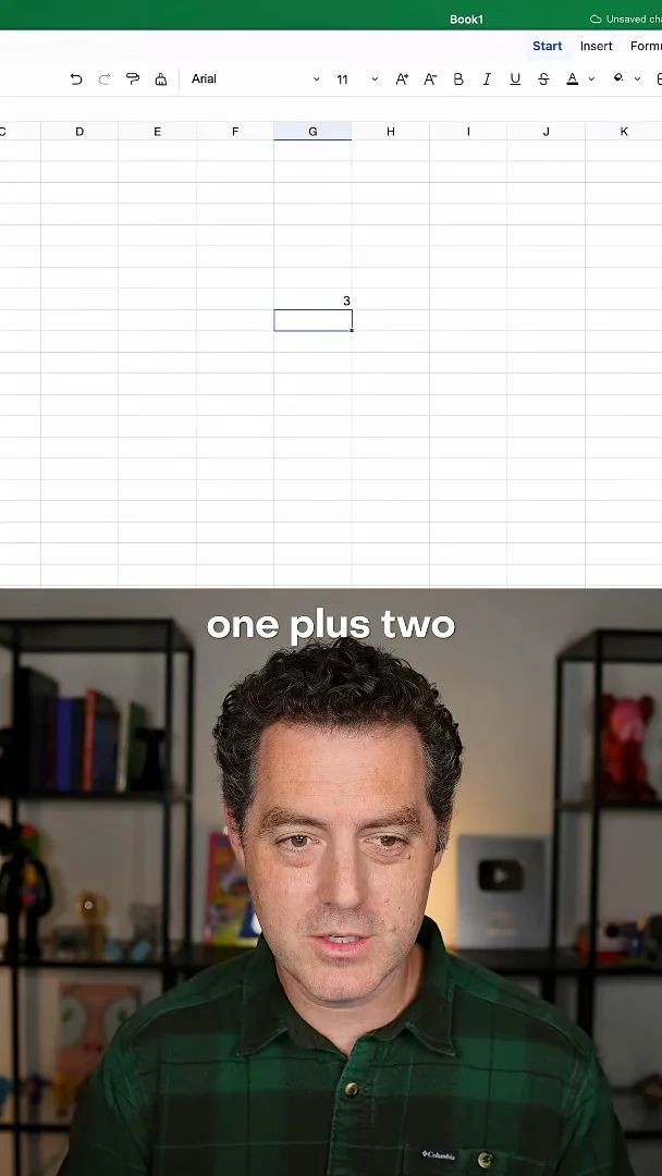 A simple formula in the spreadsheet
