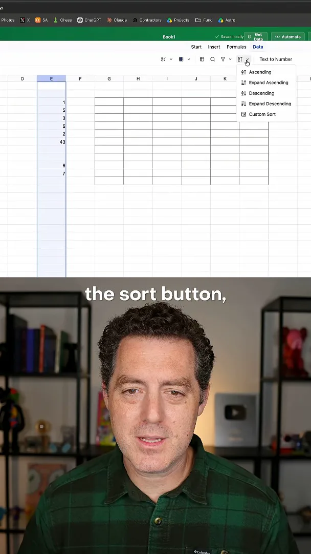 Sorting options
