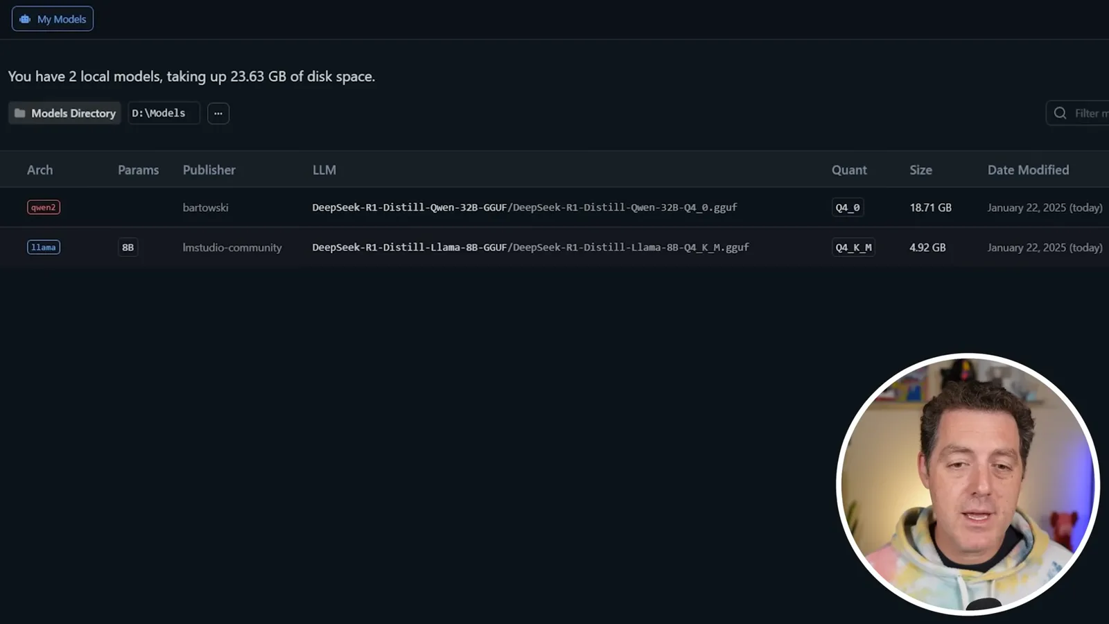 Two quantized DeepSeek R1 distills