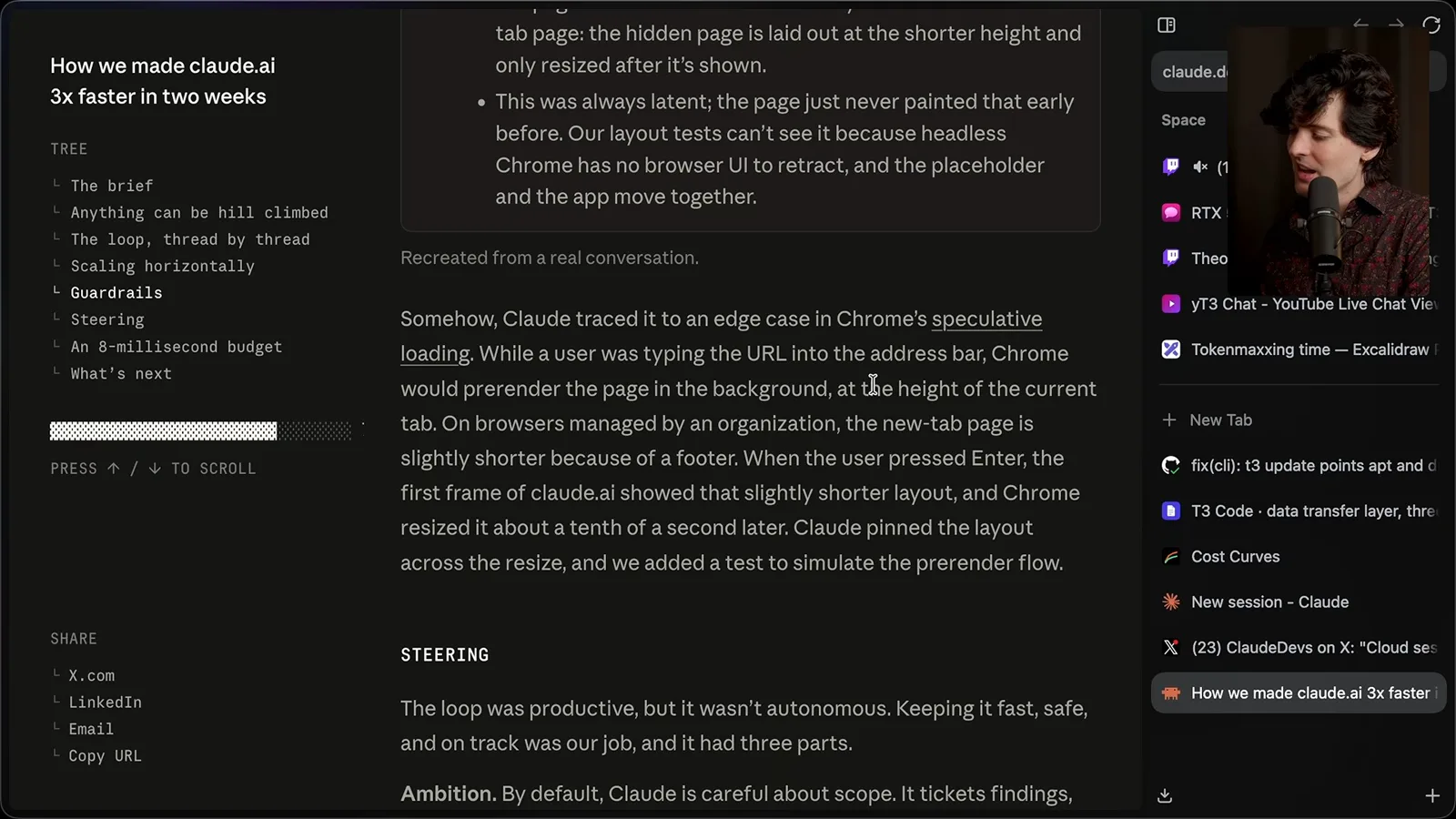 Chrome prerendering edge case