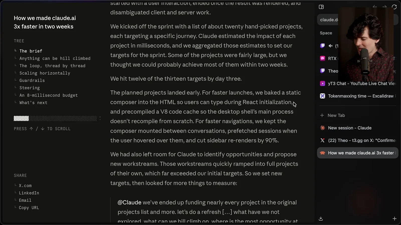 Initial performance improvements