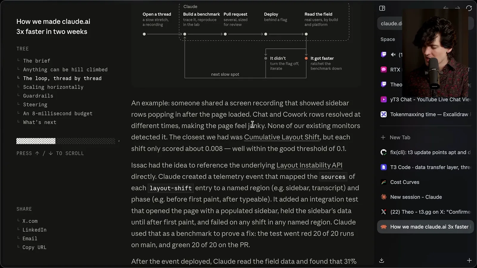 The investigation loop and layout shifts