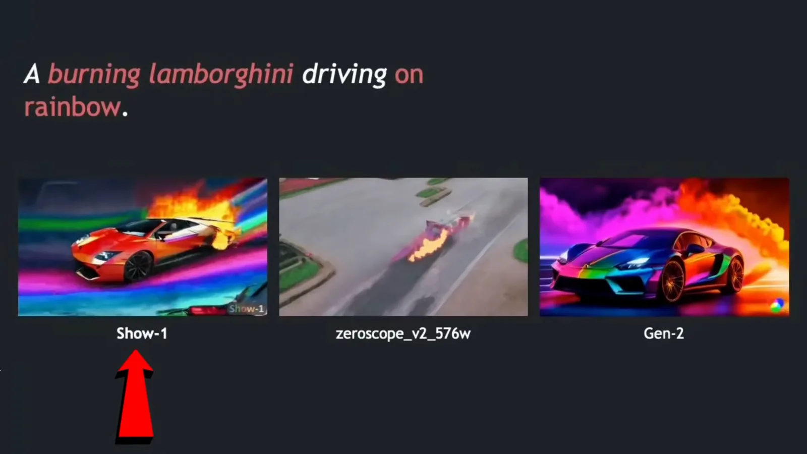 Show-1 example comparison