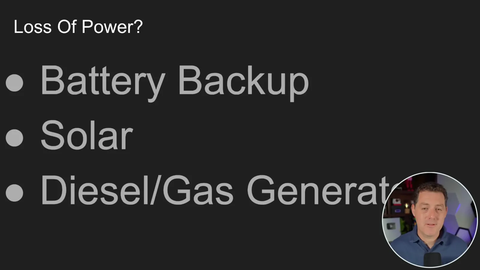 Backup power options