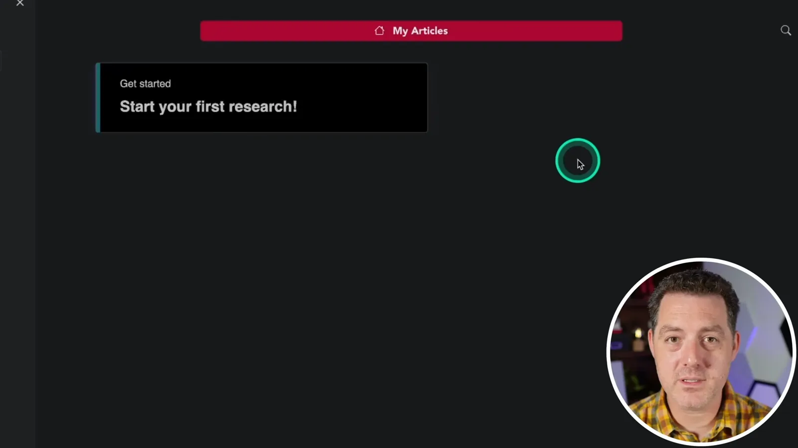 Starting a research task