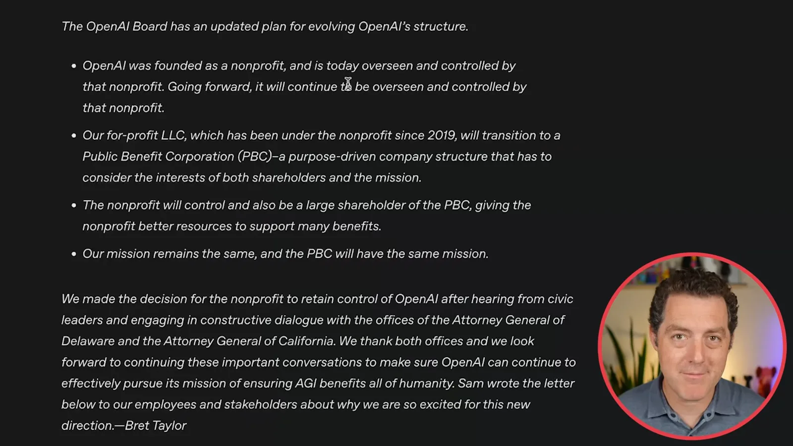 OpenAI board’s May 2025 plan