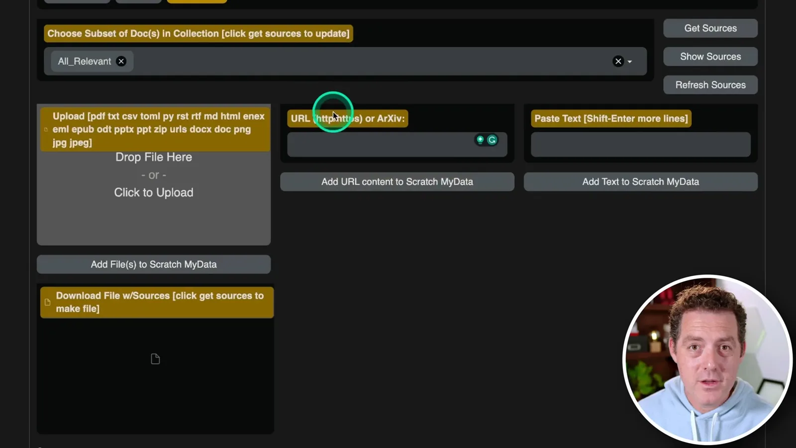 Document source controls
