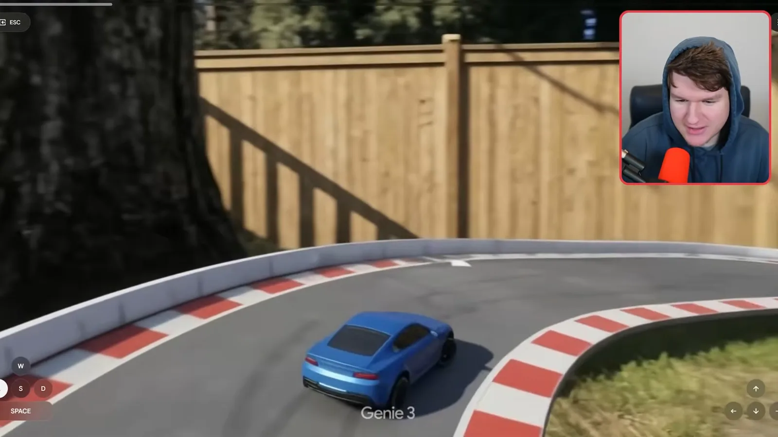 The generated racetrack