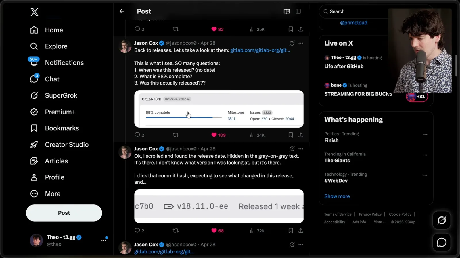A critique of the GitLab release view