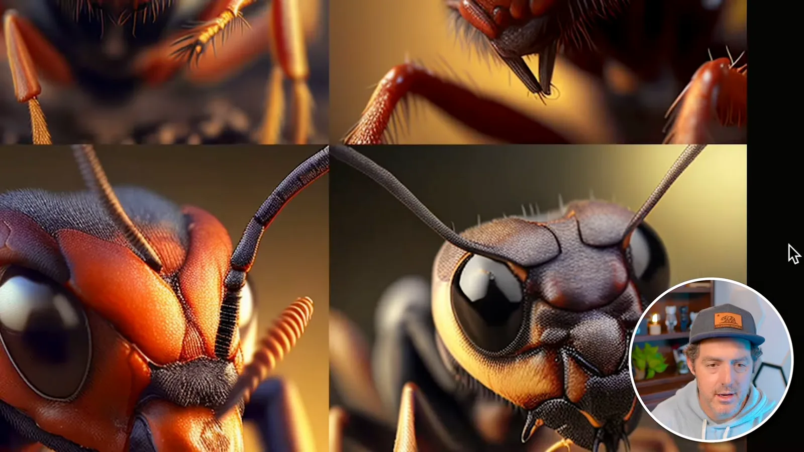 Generated close-up insects