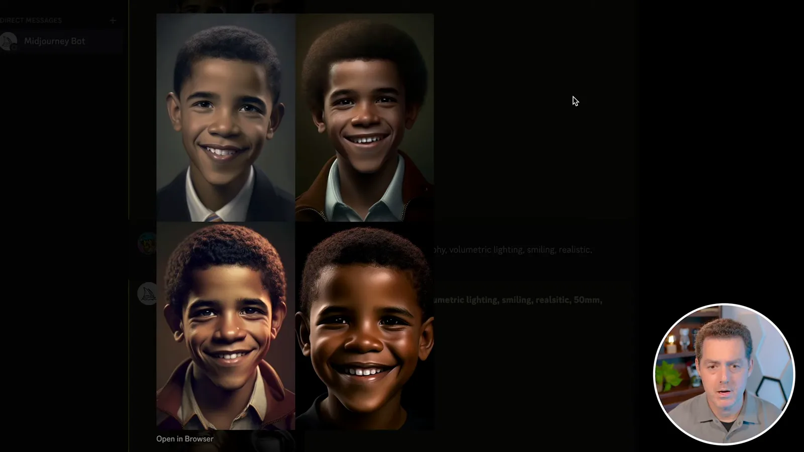 Generated childhood portrait variations