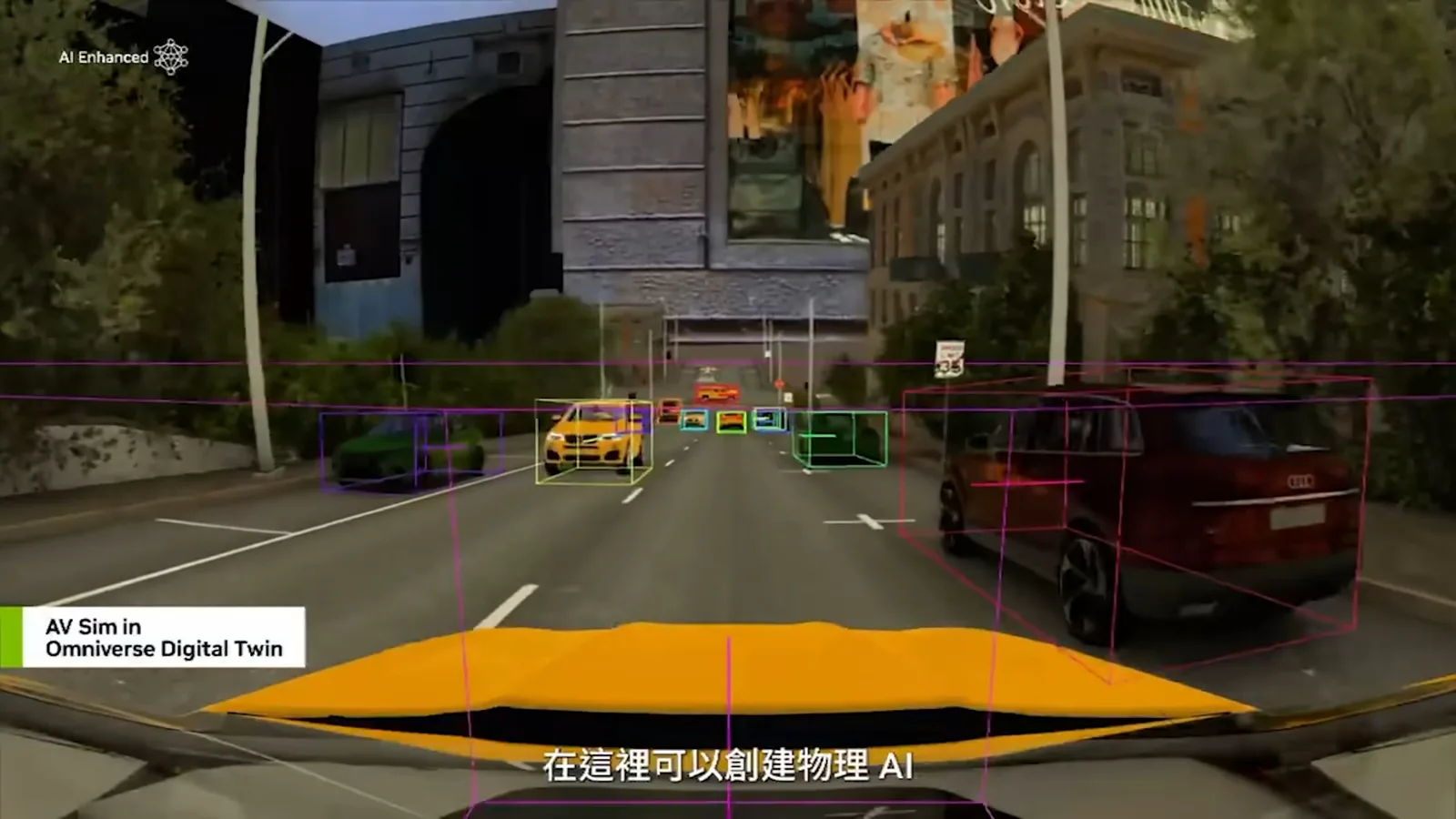 Autonomous-vehicle simulation