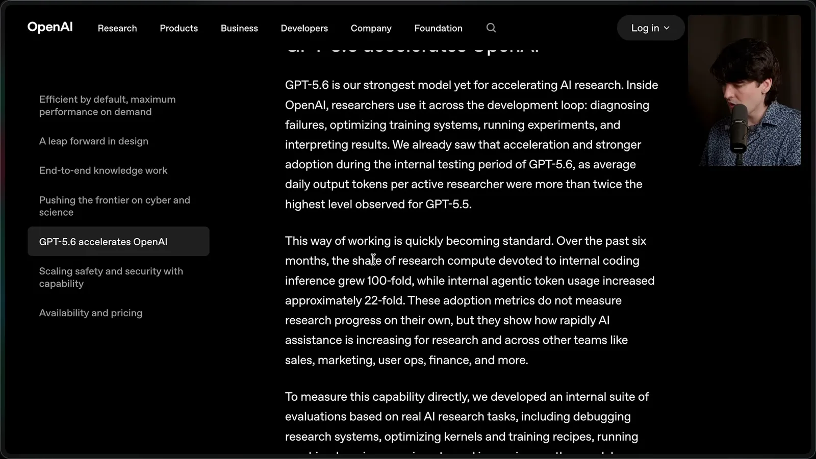 Internal research usage
