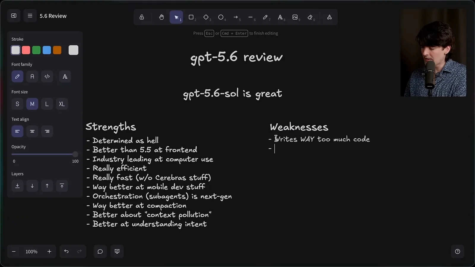 Strengths and weaknesses