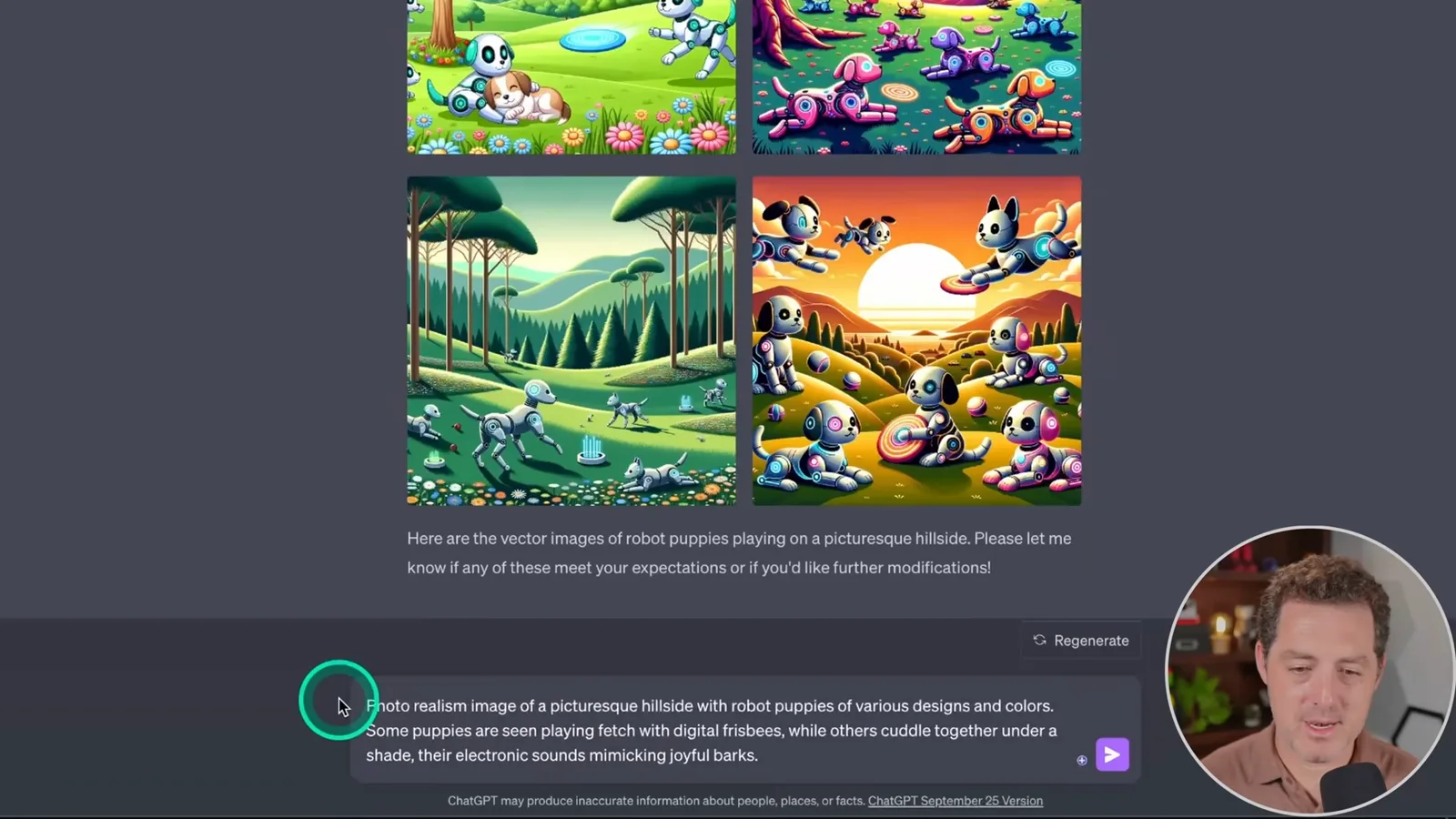 Robot-puppy image variations