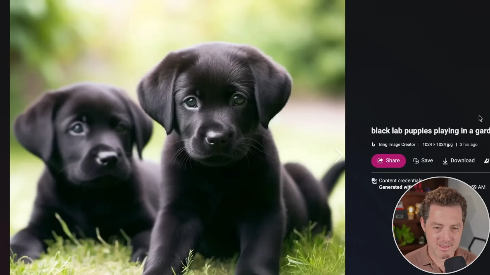 Earlier Bing puppy generation