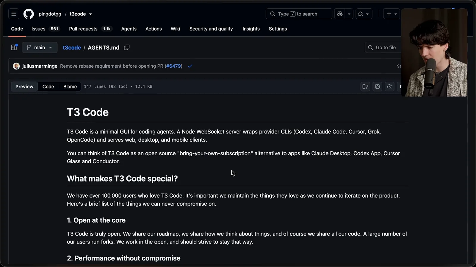 T3 Code’s project instructions