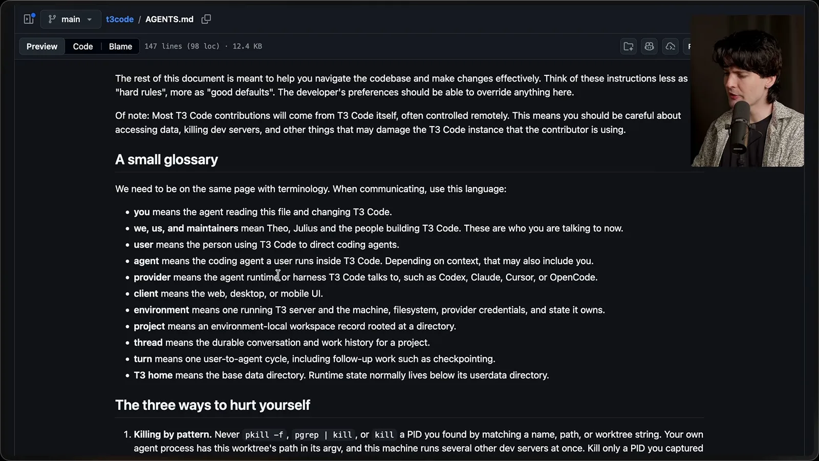 A shared glossary
