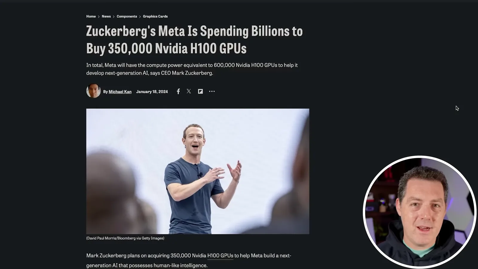 Meta’s planned H100 capacity