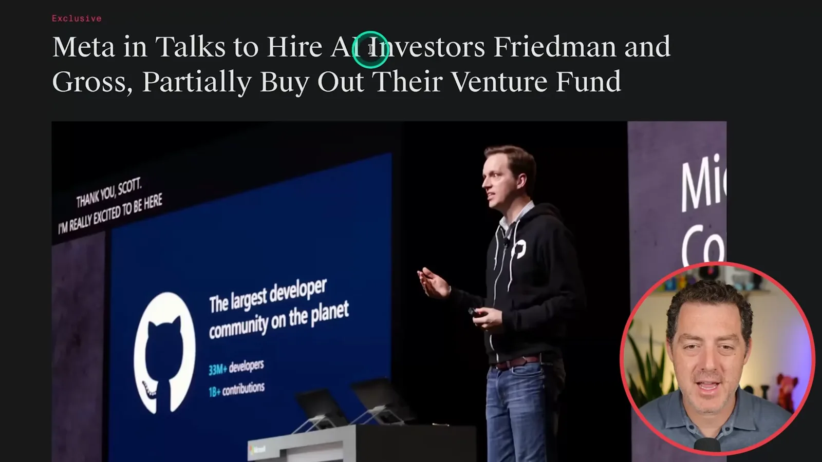 Reported Meta hiring talks