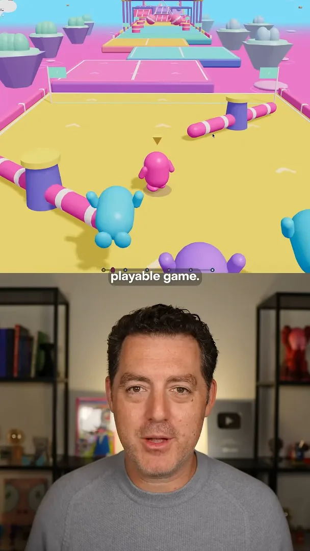 Fall Guys-style game demonstration