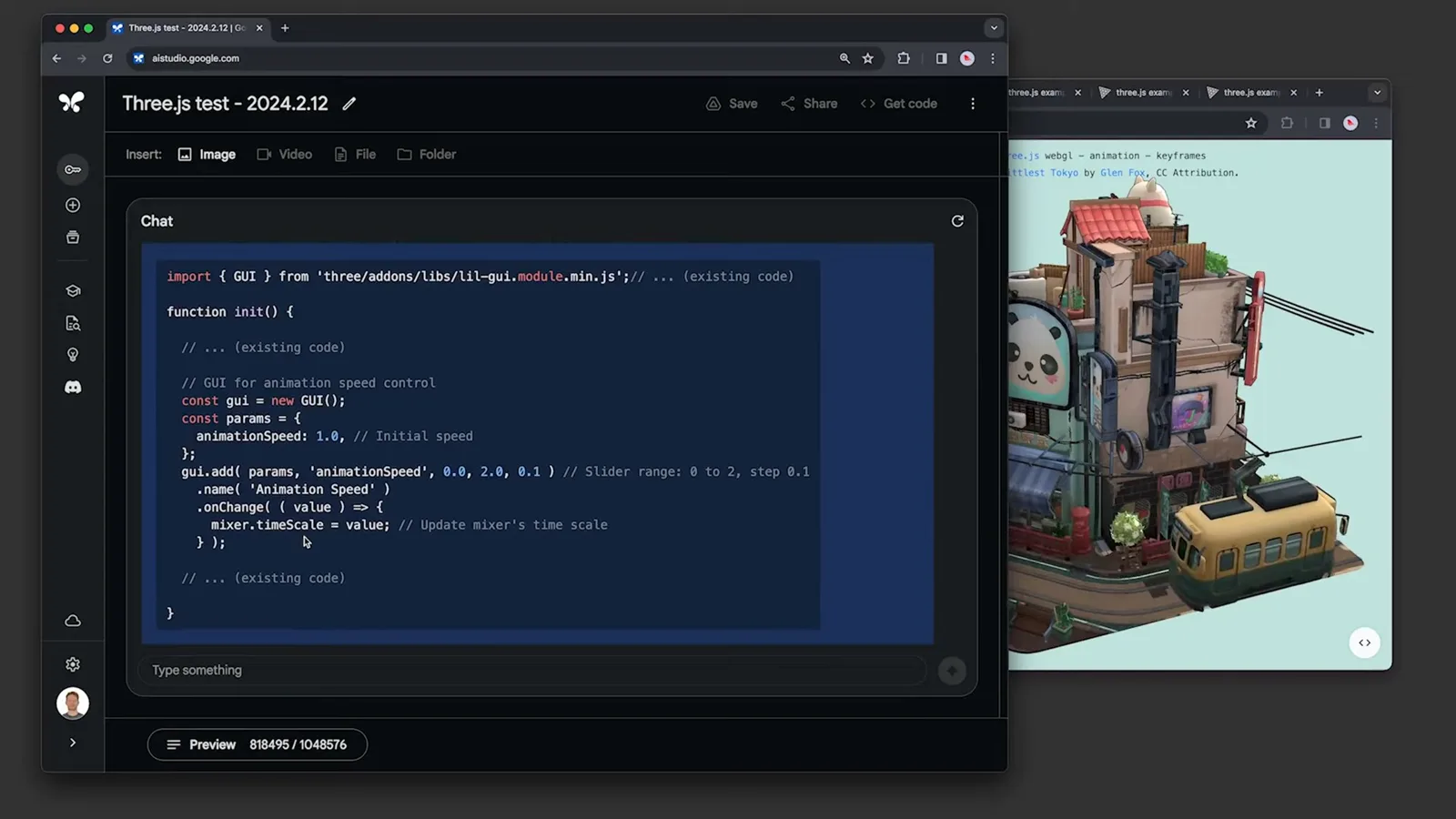 Generated animation control
